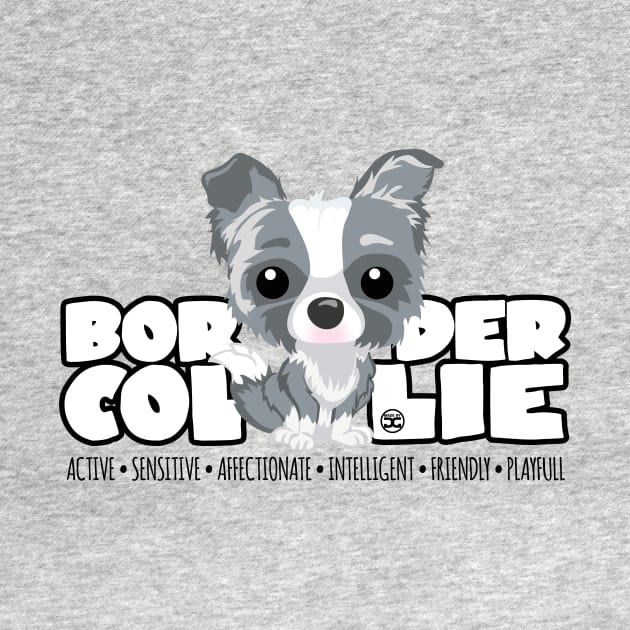 DGBigHeads - BorderCollie Merle by DoggyGraphics